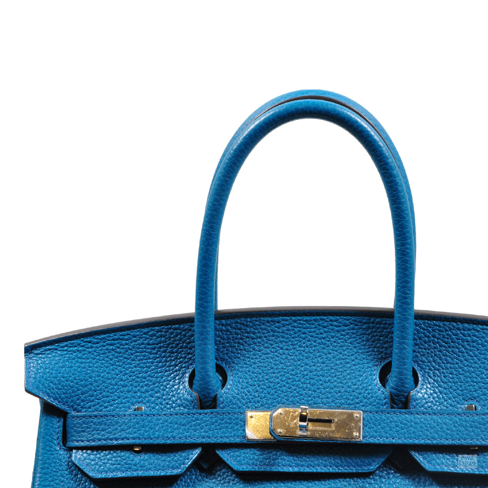 Hermes Birkin Bag, Blue Cobalt, 35cm, Fjord with palladium