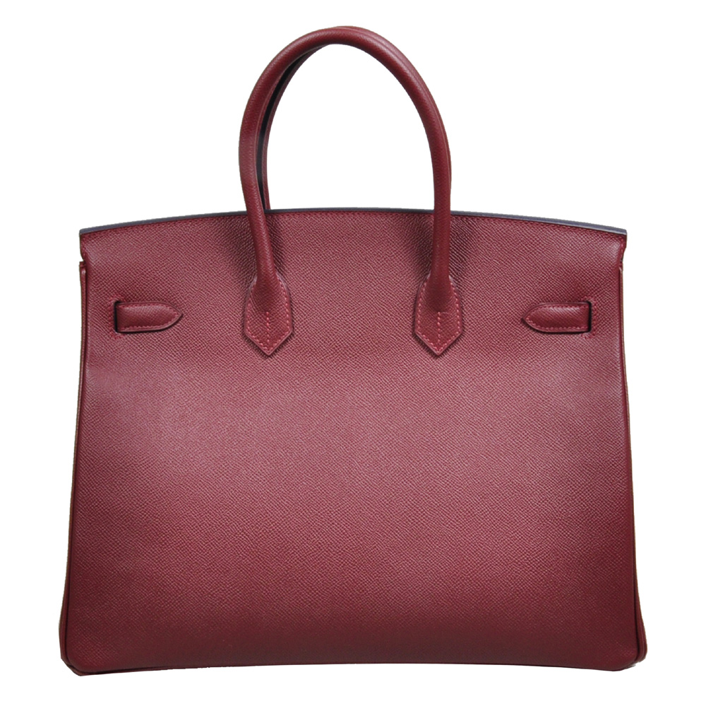 Hermès Rouge Vif Chèvre Cromandel Birkin 35 Bag Leather Leder Rot Red