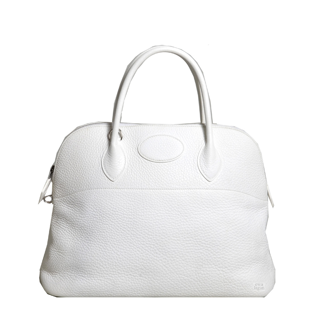 Big Bag White Epsom Leather Hermes Bolide