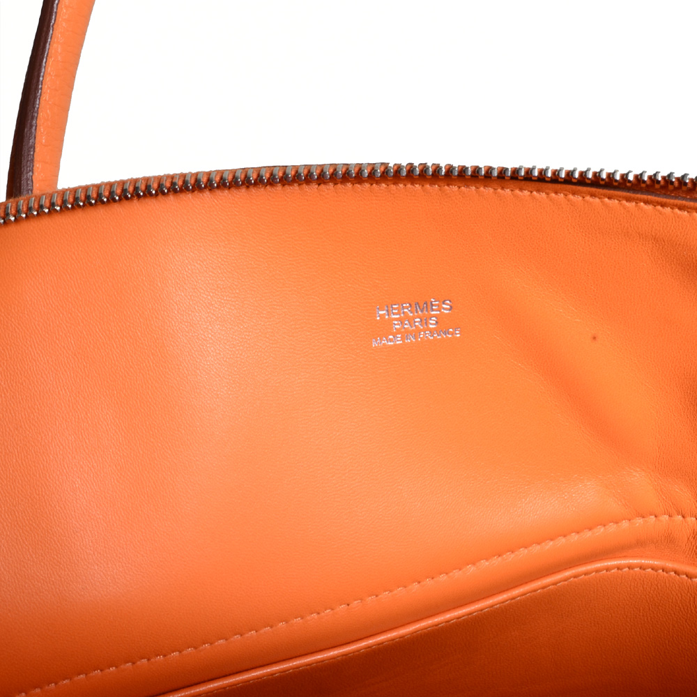 Hermès Orange Poppy Clemence Bolide 31 Palladium Hardware, 2015