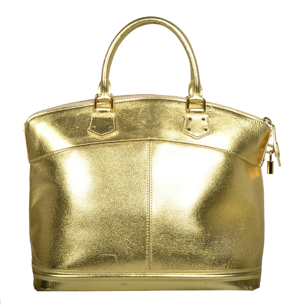 ewa lagan - Louis Vuitton Suhali Lockit GM Bag Gold Leather