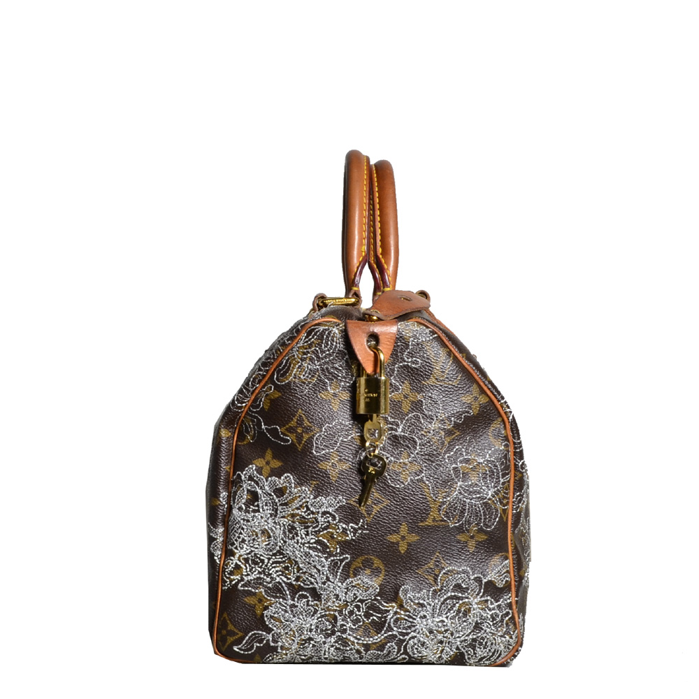 Naughtipidgins Nest  Louis Vuitton Limited Edition Speedy 30 Ramage  Grenade  New Introduced in Summer 2015 the Monogram Ramage collection  expertly combines classic Monogram canvas with a playful stylish print  Evoking