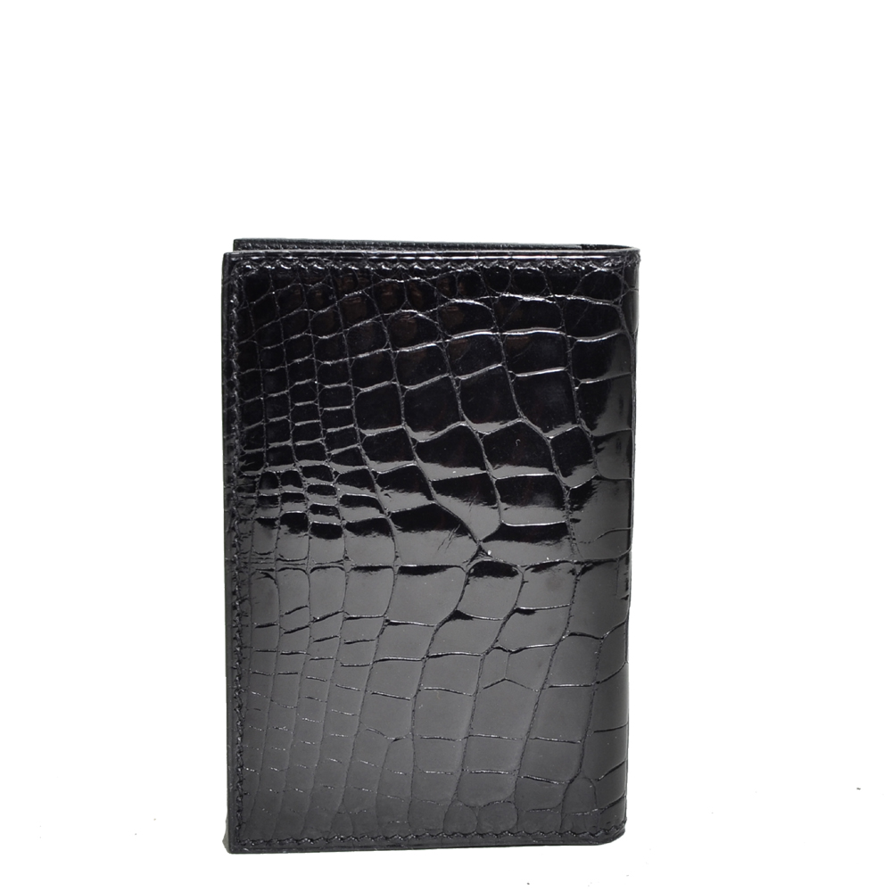 Hermes MC2 Euclide Card Case Gold Matte Alligator New w/ Box at