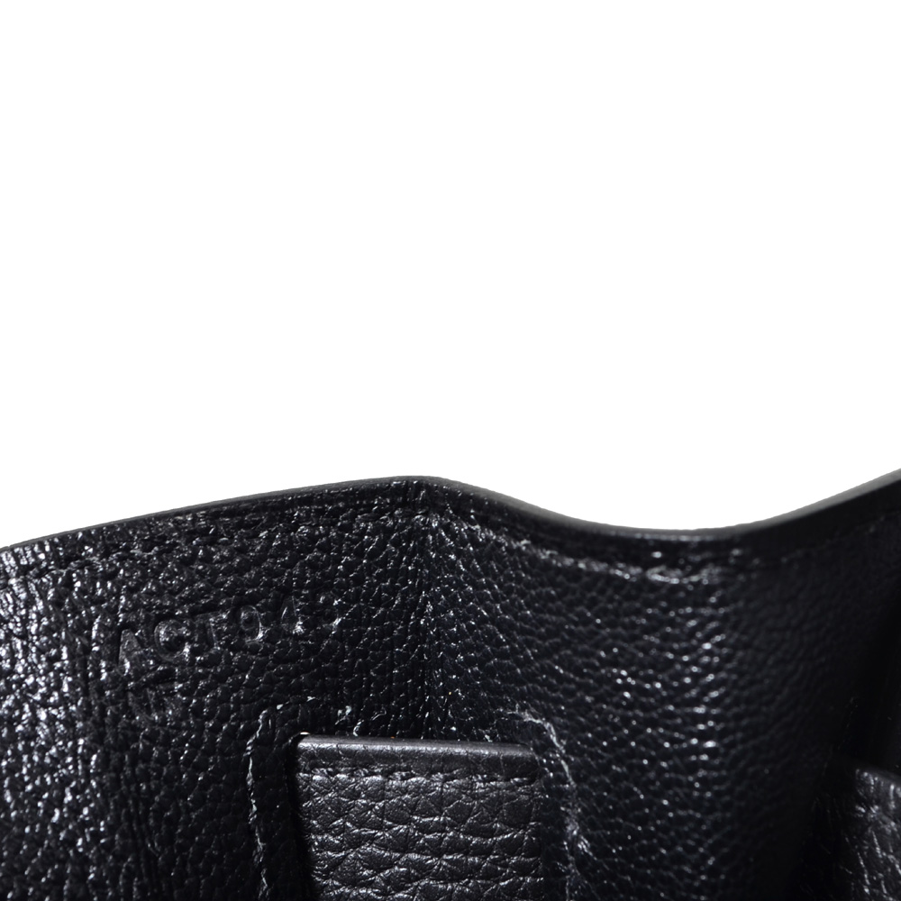 Hermès Black Retourne Kelly 32cm of Togo Leather with Palladium