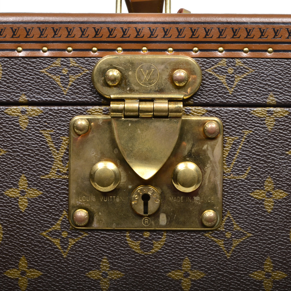 Pre-Owned Louis Vuitton Monogram Bowat Flacon M21828 Makeup Box Case Trunk  (Fair) 