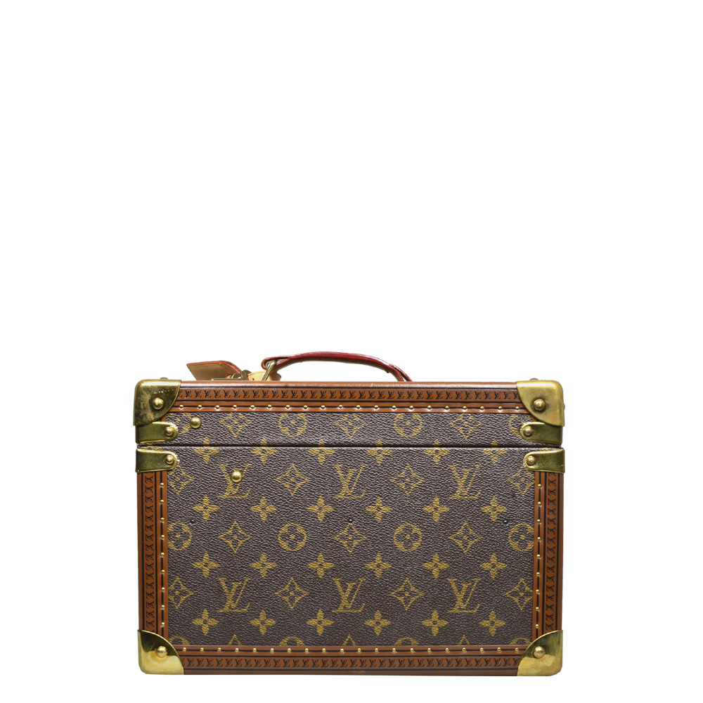 Louis Vuitton Monogram Bowat Flacon Makeup Box Case Hard Trunk M21828