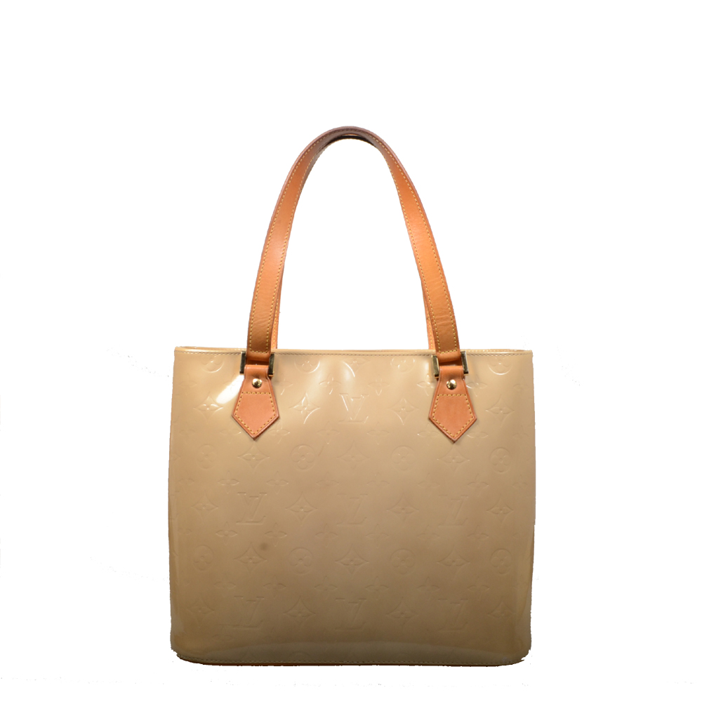 Louis Vuitton Houston handbag in beige monogram patent leather and