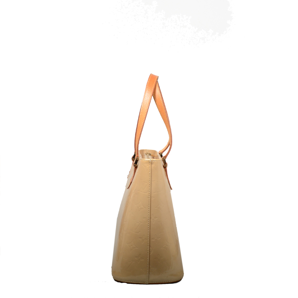 Houston patent leather handbag Louis Vuitton Beige in Patent leather -  32373128