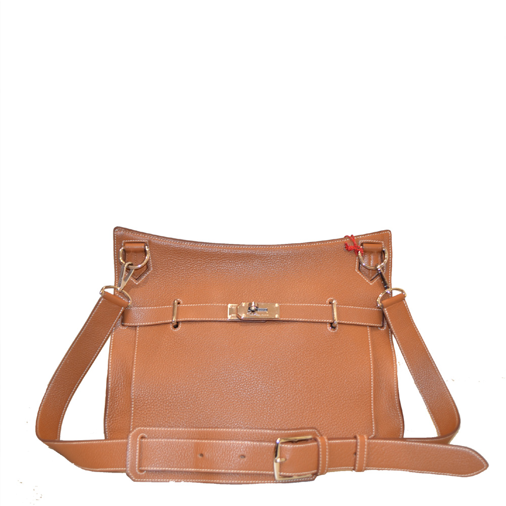Jypsiere leather crossbody bag Hermès Gold in Leather - 23902341