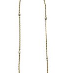 Chanel Necklace Kette Sautoir pelen pearl Gold