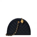 Chanel Bag Black Satin Gold Chain ( ) 1