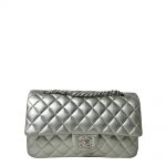 Chanel Tasche Timeless 26 Nappa Metallic Silber 4.500ewa lagan secondhand frankfurt