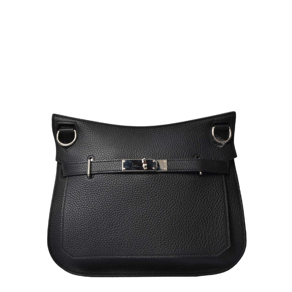 Hermes Jypsiere 28 black Taurillon Clemence leather bag – germau
