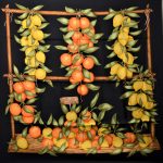 Hermes Carre Seidentuch Silk Seide Soie Citrus fruits Oranges Et Citrons 280(118)