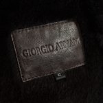Girgio Armani Mantel coat Lambskin Lammfell 42 brown (2)