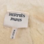 Hermes Paris Lammfel Mantel Coat Lambskin brown 38 (3)