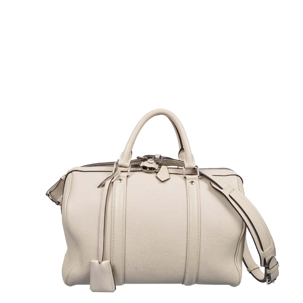 Louis Vuitton Speedy Tasche Bag Tote Sofia Coppola Leder Leather Blanc