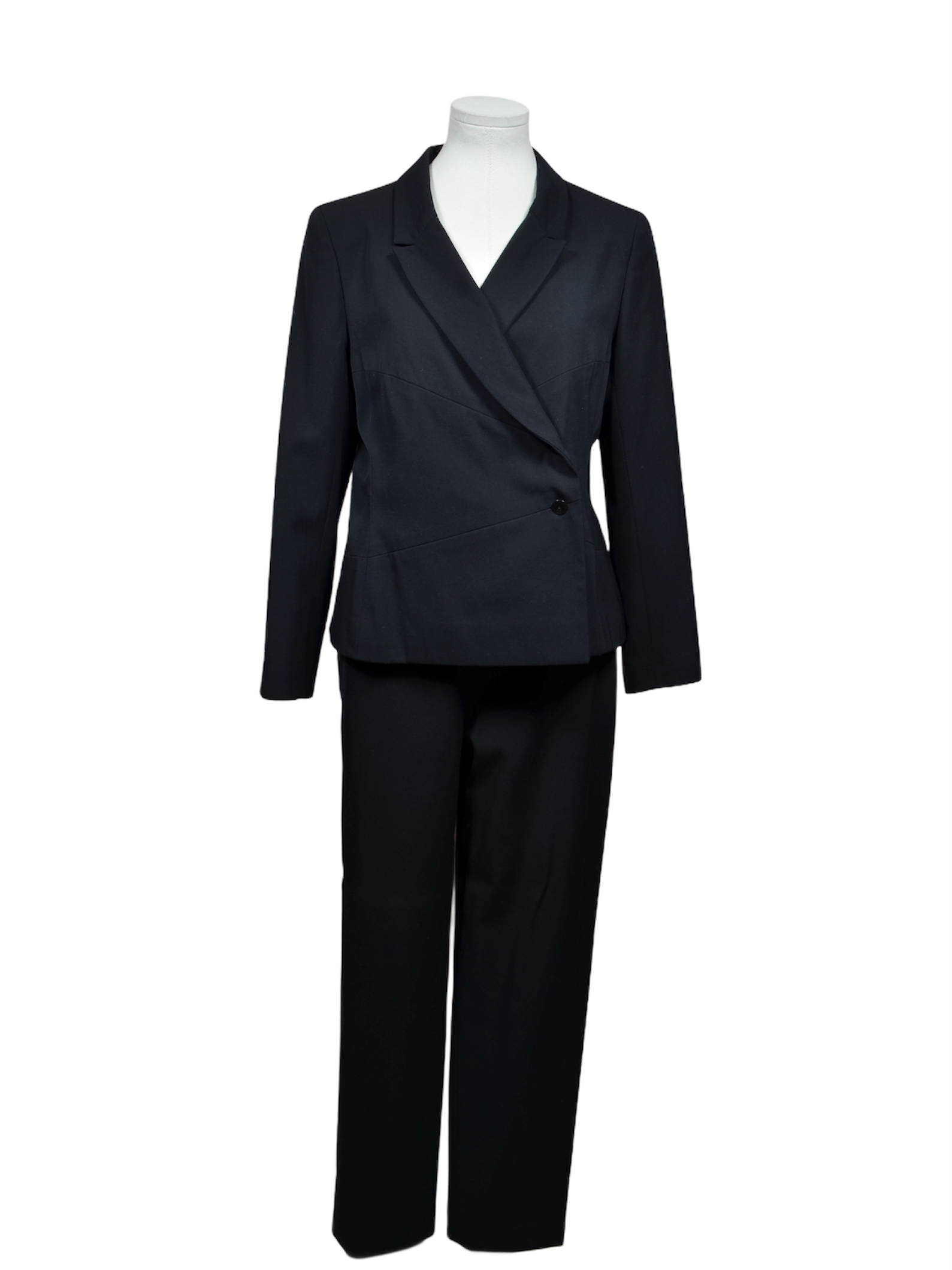 Chanel Anzug schwarz Schurwolle 38 schwarz Suit black