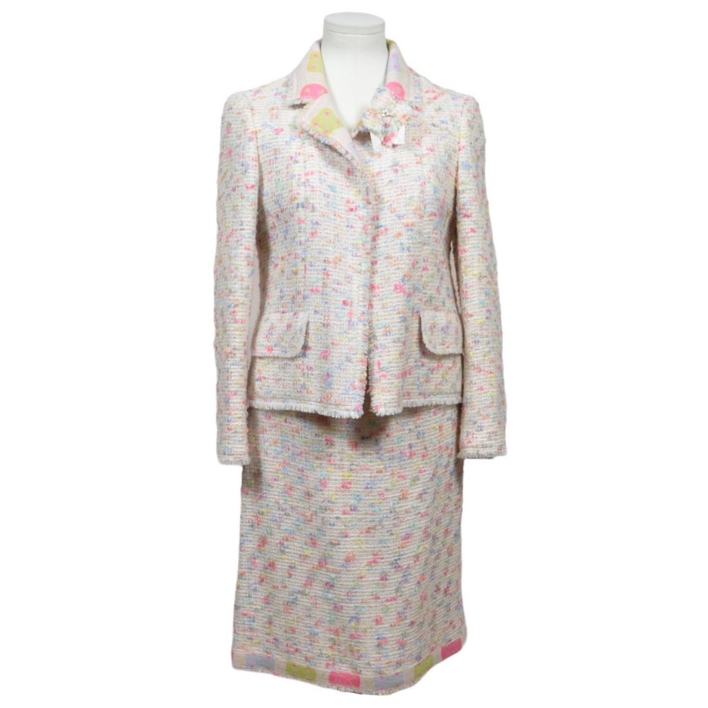 chanel vintage skirt jacket 38