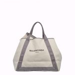 Balenciaga Navy Shopper Tasche Bag Cabas Canvas grey grau
