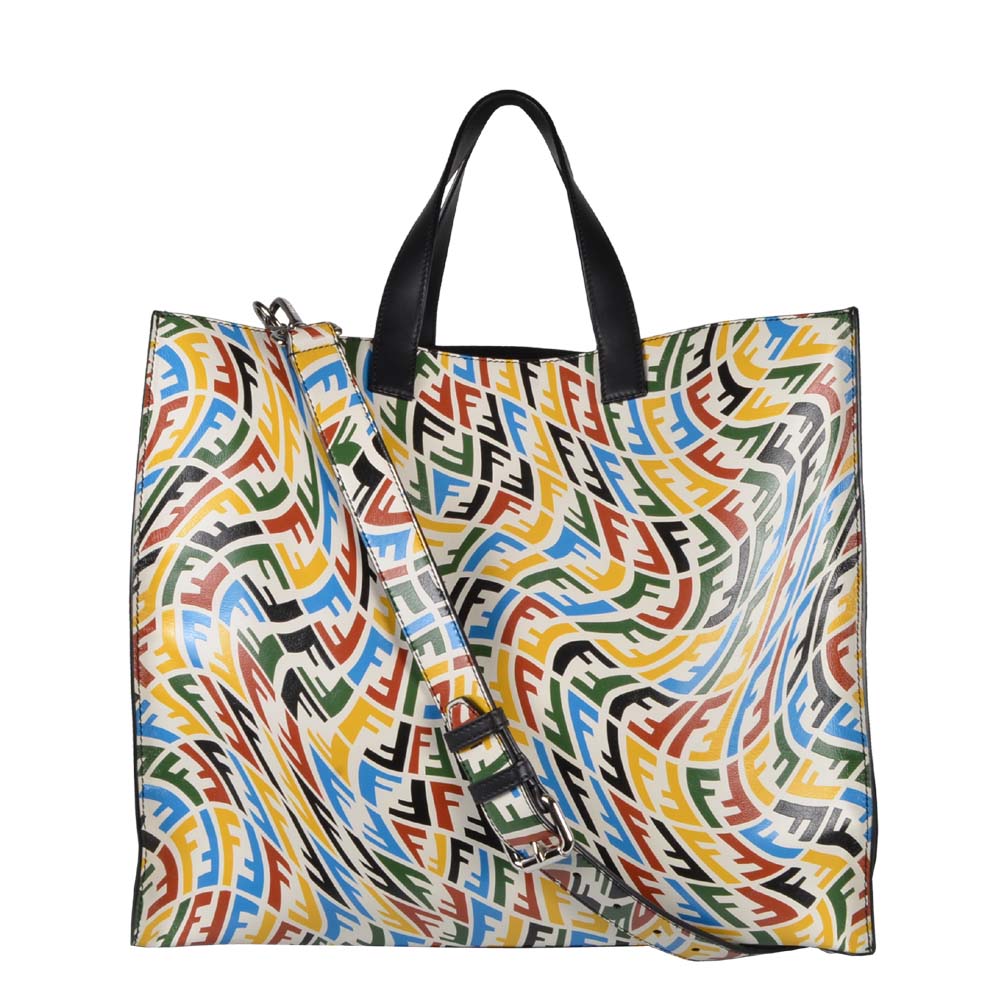 Fendi Shopper Multicolor leather FF Vertigo Tote bag