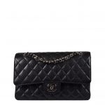 Chanel Tasche Timeless Caviar schwarz silber bag