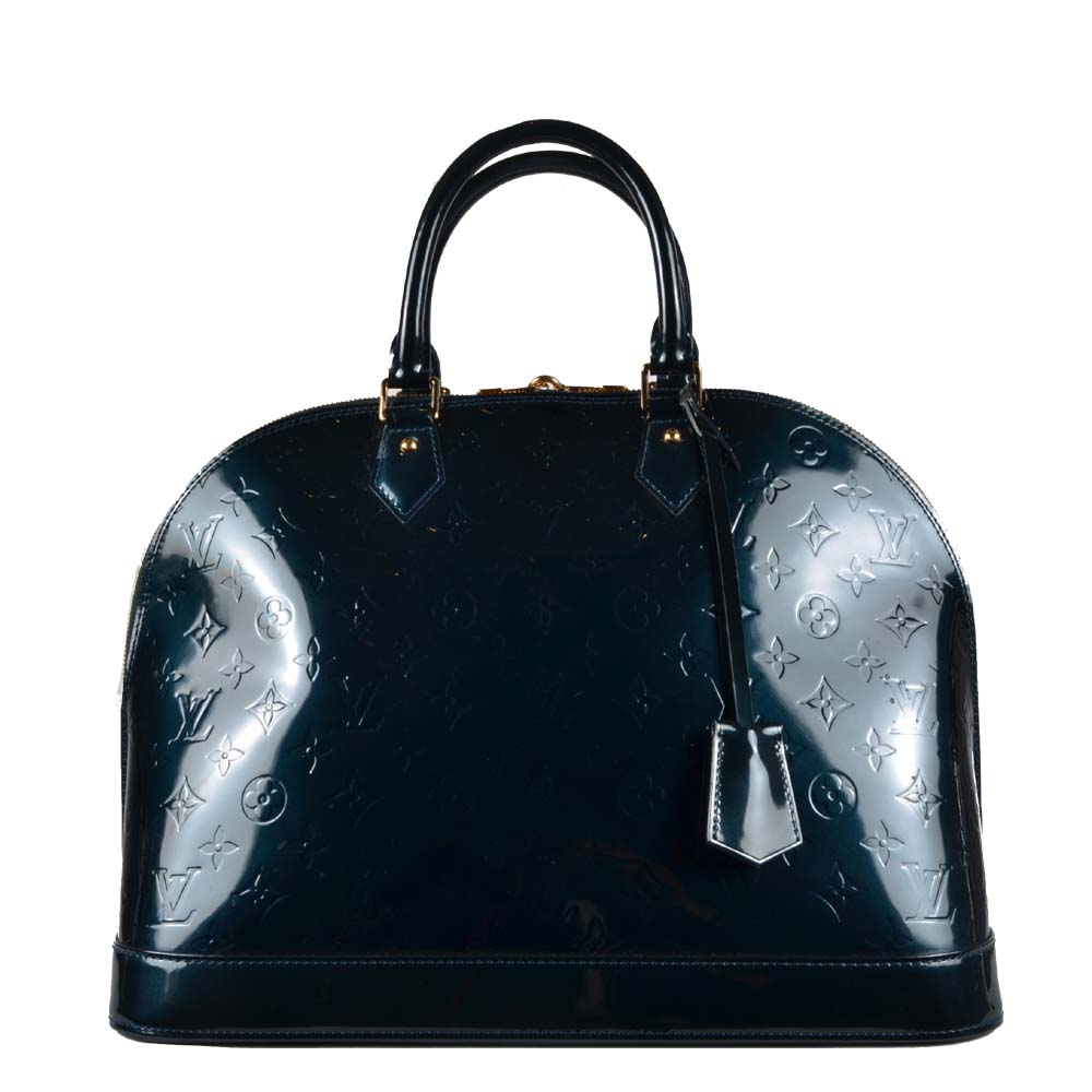 Louis Vuitton Tasche Alma vernis bag darkgreen