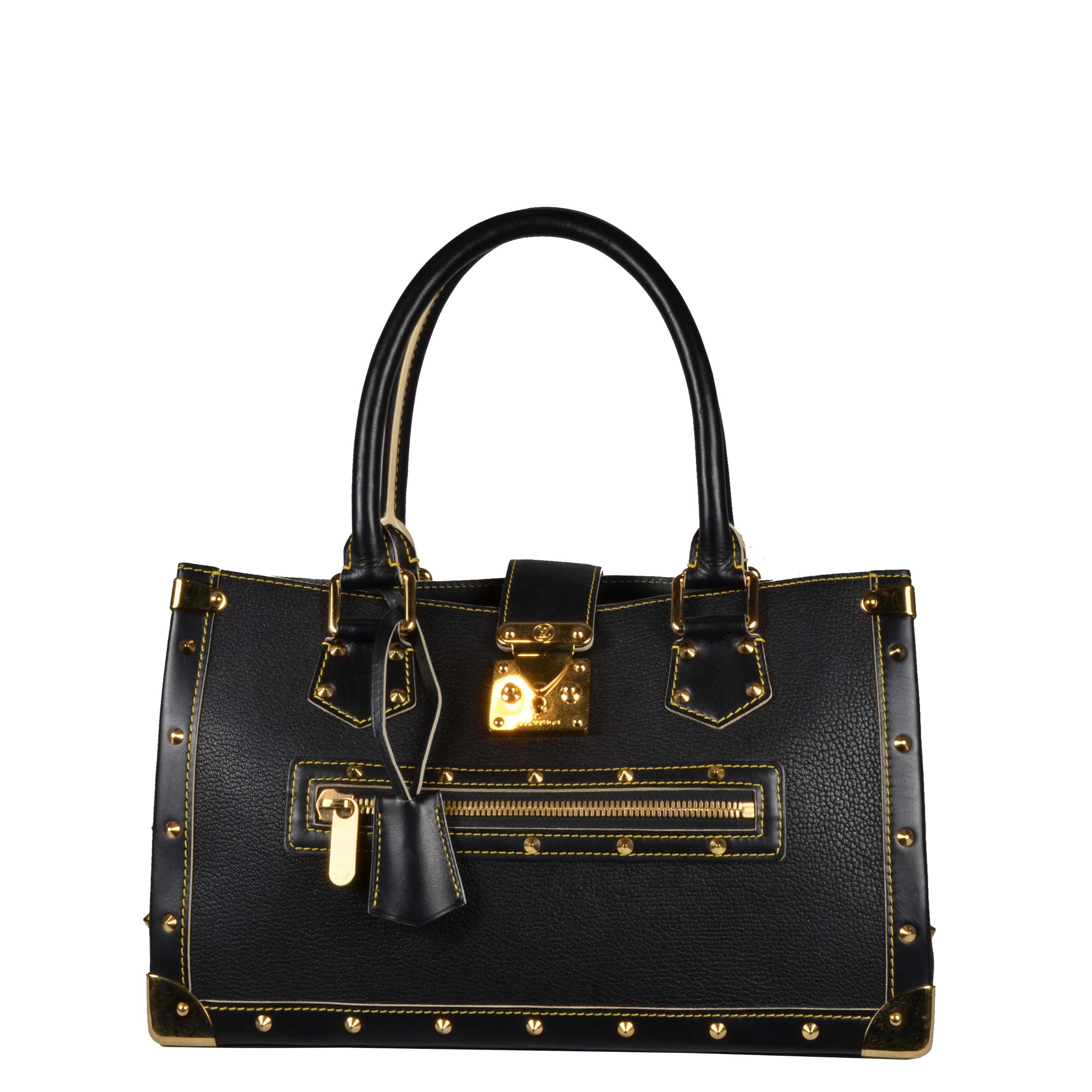 Louis Vuitton Tasche Suhali schwarz gold