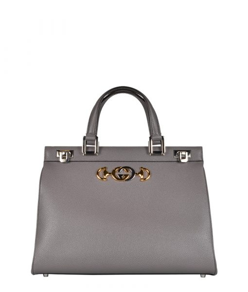 Gucci Zumi Medium grey grainy leather GG Logo shoulder bag 2.200 ( ) ewa lagan Secondhand Frankfurt Kopie