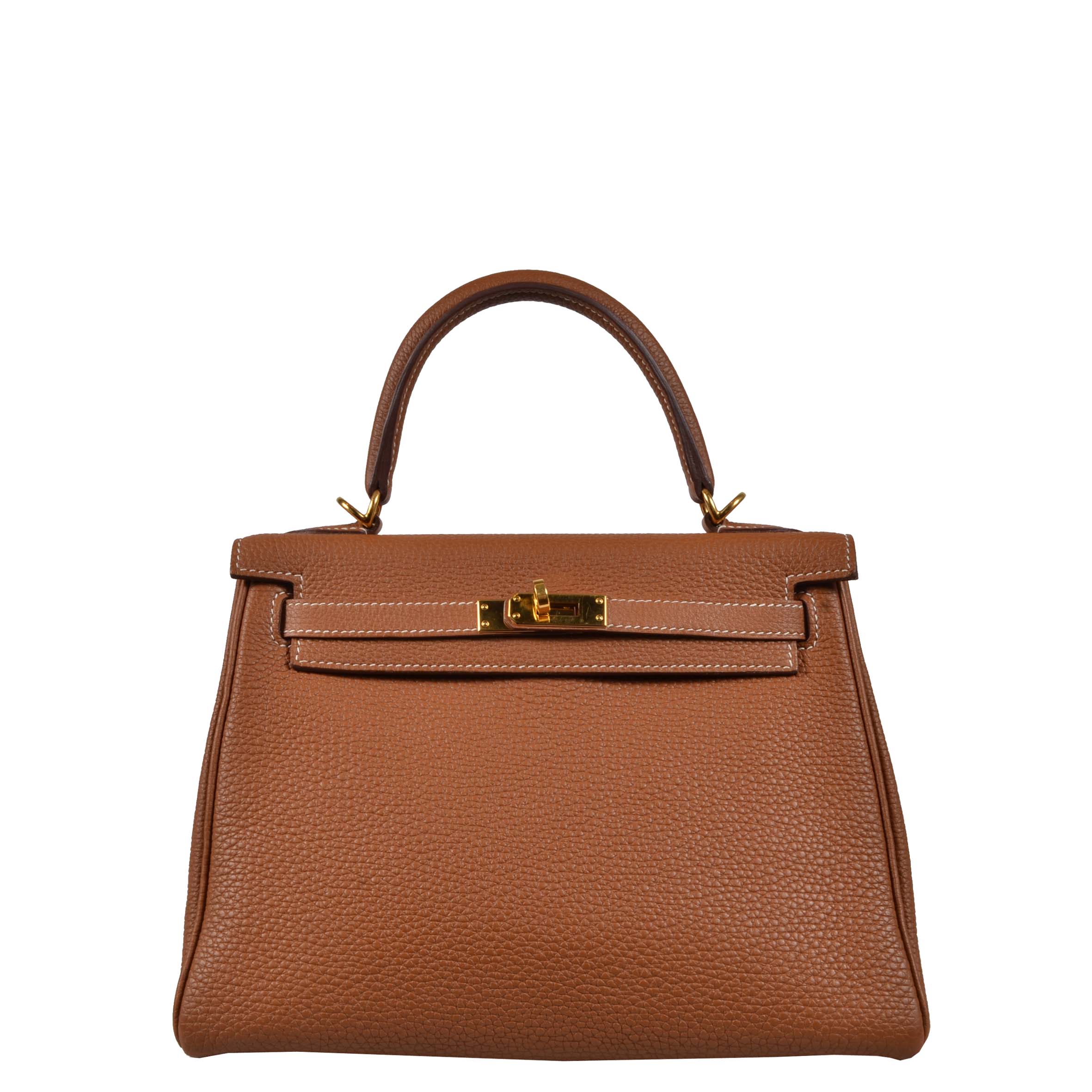 Hermes Tasche Kelly 25 Retourne Togo leather Gold Hardware bag