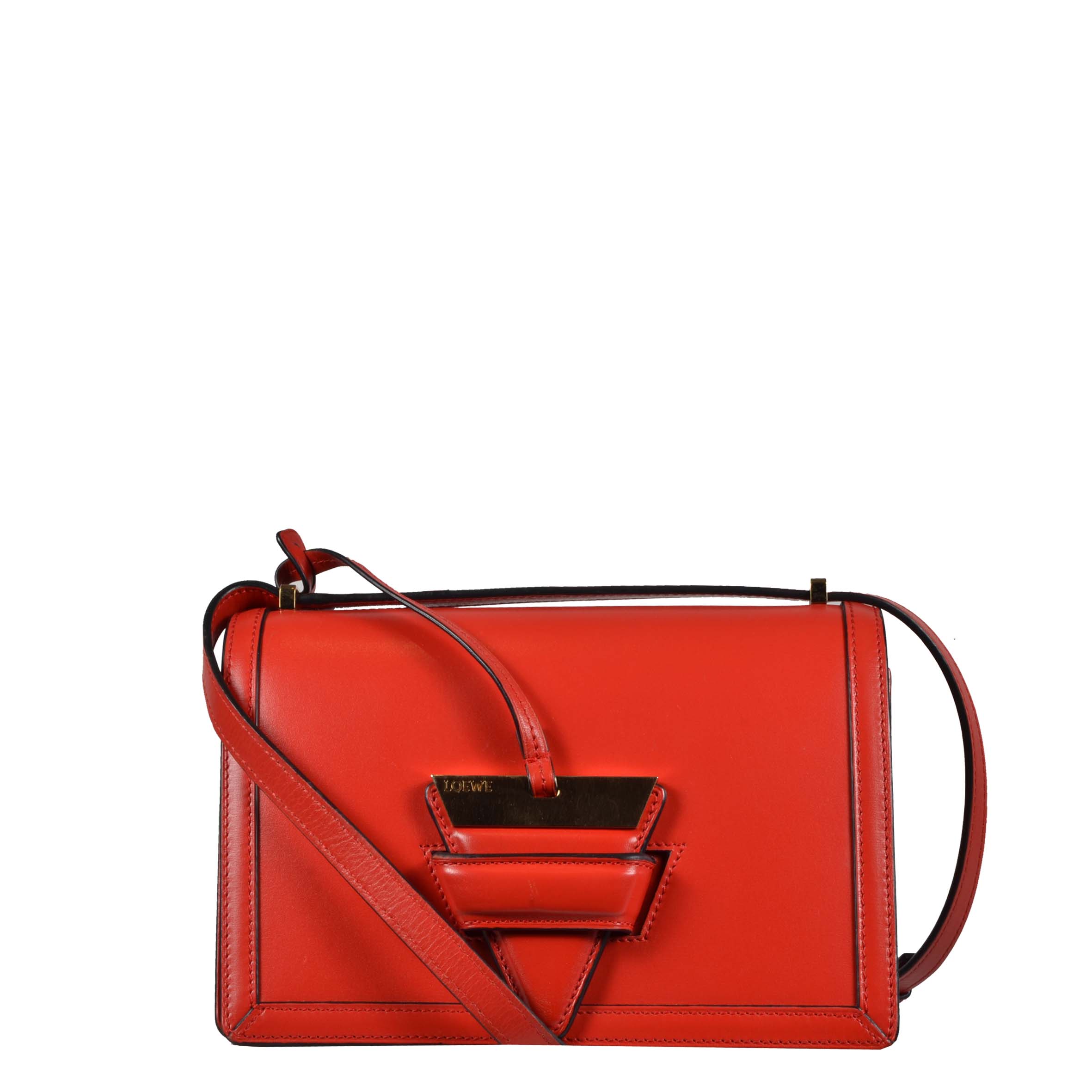 Loewe Tasche Barcelona Crossbody bag leather red