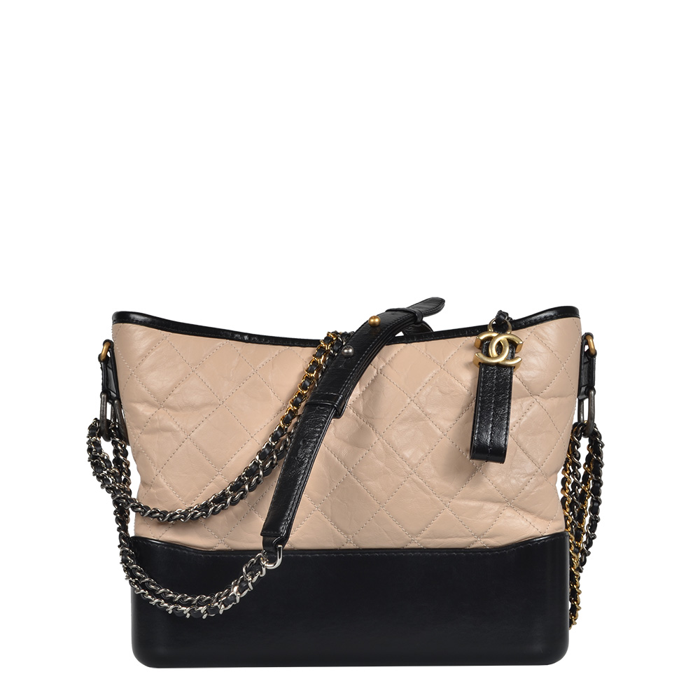 Chanel Tasche Gabrielle Medium black and beige bag