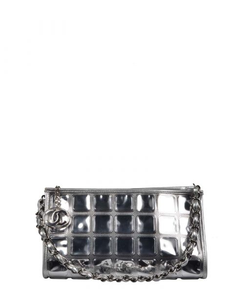 Chanel Tasche Silver Ice Cube Wristlet Chain Pouch 2.000 ( 27x15x10cm) ewa lagan secondhand frankfurt – Kopie