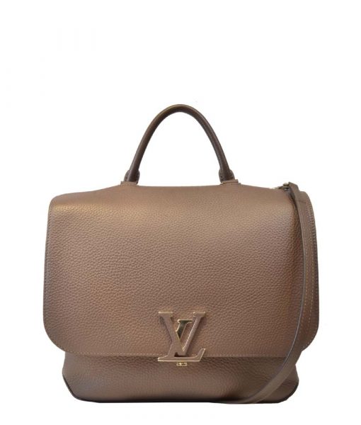 Louis Vuitton Tasche Volta Taurillon Leder Taupegrau LV Logo 2.000 ( 24x 26x 10cm) ewa lagan secondhand frankfurt