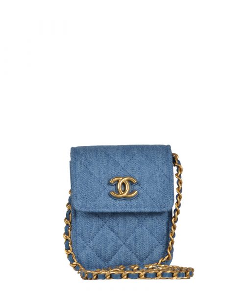 Chanel With Complime Blau Hardware Gold 2.800 ( ) ewa lagan secondhand frankfurt Kopie