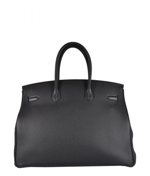 Hermes 35cm Cognac Ostrich Birkin Bag with Palladium Hardware