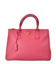 Prada Galleria Bag Saffiano Leder Pink Hardware Gold