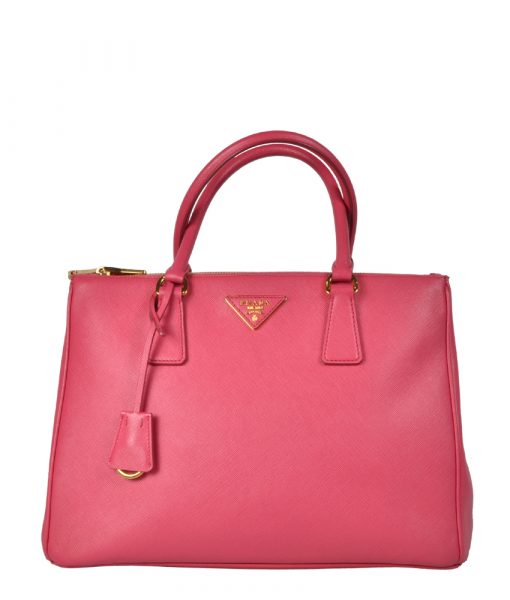 Prada Galleria Bag Saffiano Leder Pink Hardware Gold