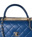 Chanel Timeless Trendy CC Blau HW Gold 4 Kopie