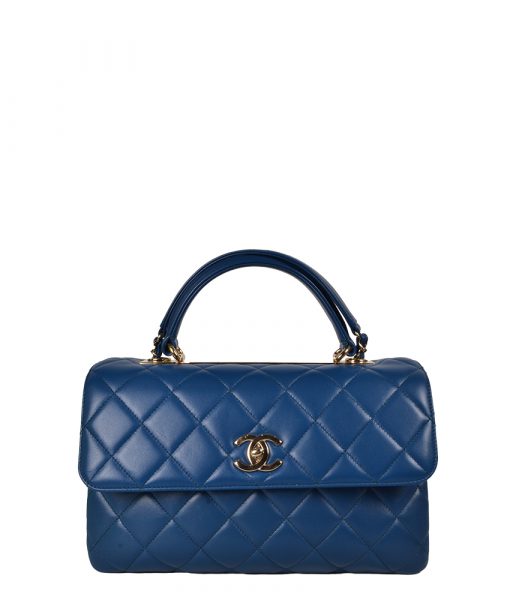 Chanel Timeless Trendy CC Blau HW Gold Kopie